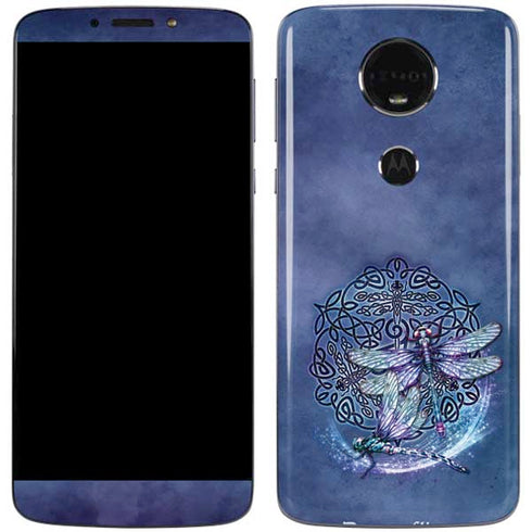 Brigid Ashwood Dragonfly Celtic Knot Moto E5 Plus Skin