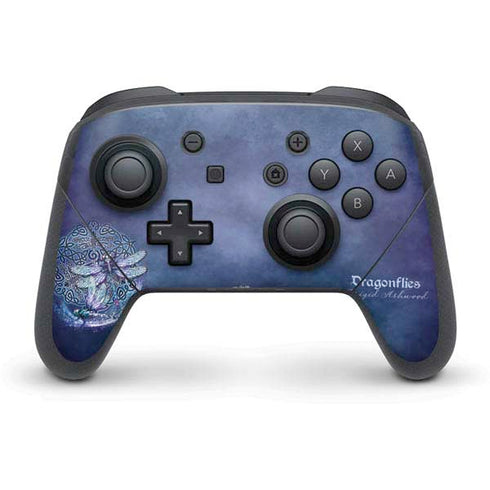 Brigid Ashwood Dragonfly Celtic Knot Nintendo Switch Pro Controller Skin