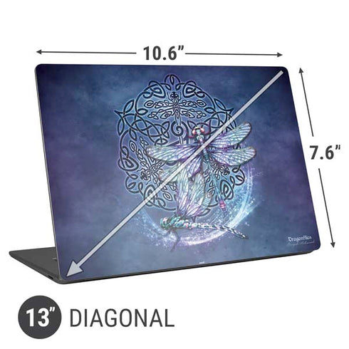 Brigid Ashwood Dragonfly Celtic Knot Universal Laptop 13in (10.6 x 7.6in) Skin