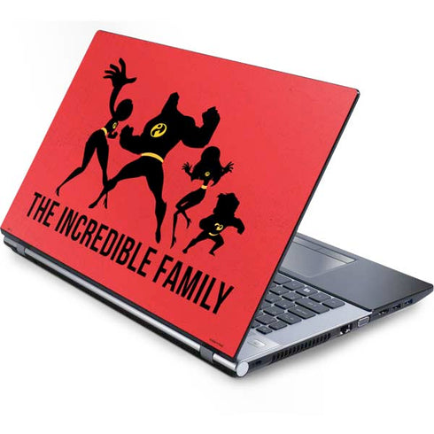 Disney The Incredibles Family Sillhouette Generic Laptop Skin