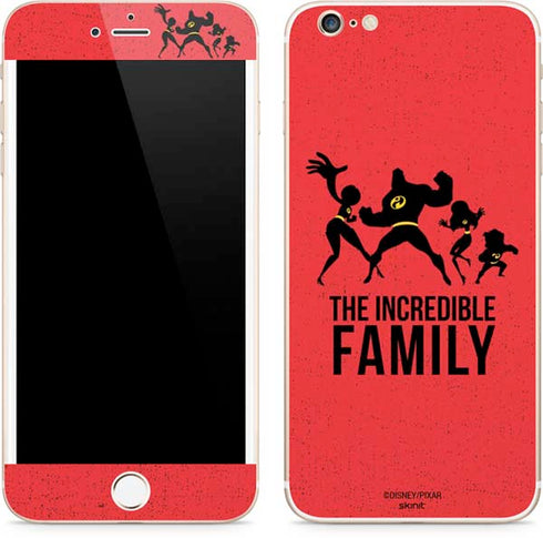 Disney The Incredibles Family Sillhouette iPhone 6/6s Plus Skin