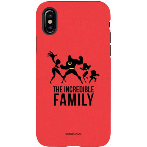 Disney The Incredibles Family Sillhouette iPhone X Pro Case