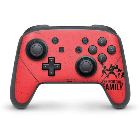 Disney The Incredibles Family Sillhouette Nintendo Switch Pro Controller Skin