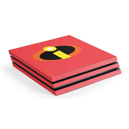 Disney The Incredibles Main Logo PS4 Pro Console Skin
