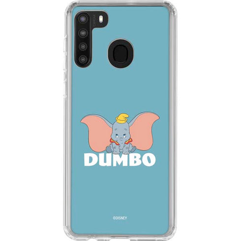 Disney Dumbo Baby Elephant pose Galaxy A21 Clear Case
