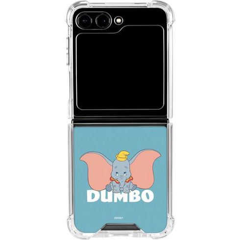 Disney Dumbo Baby Elephant pose Galaxy Z Flip5 5G Clear Case