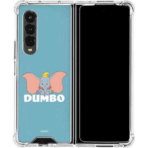 Disney Dumbo Baby Elephant pose Galaxy Z Fold4 5G Clear Case