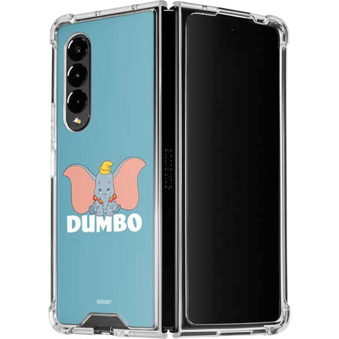 Disney Dumbo Baby Elephant pose Galaxy Z Fold4 5G Clear Case