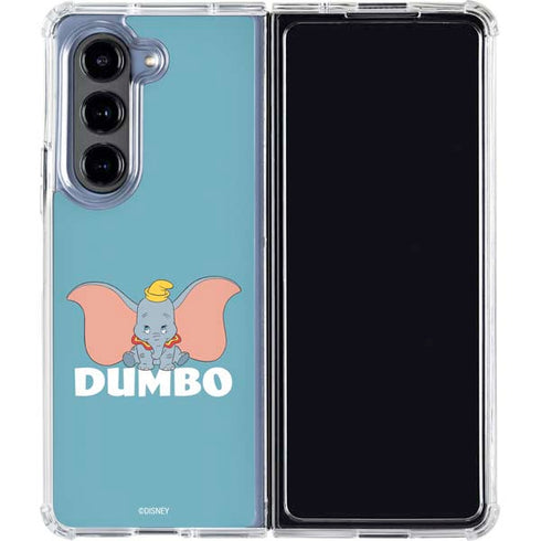 Disney Dumbo Baby Elephant pose Galaxy Z Fold5 5G Clear Case