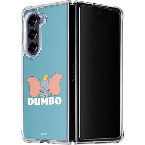 Disney Dumbo Baby Elephant pose Galaxy Z Fold5 5G Clear Case