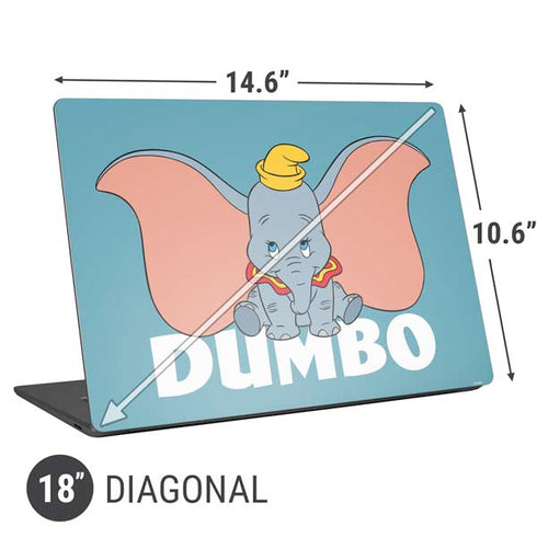 Disney Dumbo Baby Elephant pose Universal Laptop 18in (14.6 x 10.6in) Skin
