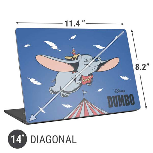 Disney Dumbo Classic Flying Elephant Universal Laptop 14in (11.4 x 8.2in) Skin