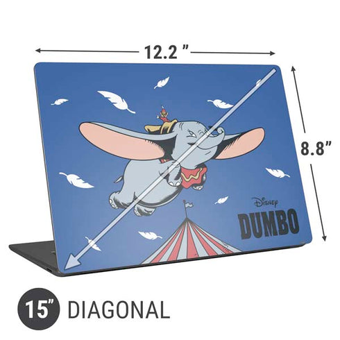 Disney Dumbo Classic Flying Elephant Universal Laptop 15in (12.2 x 8.8in) Skin