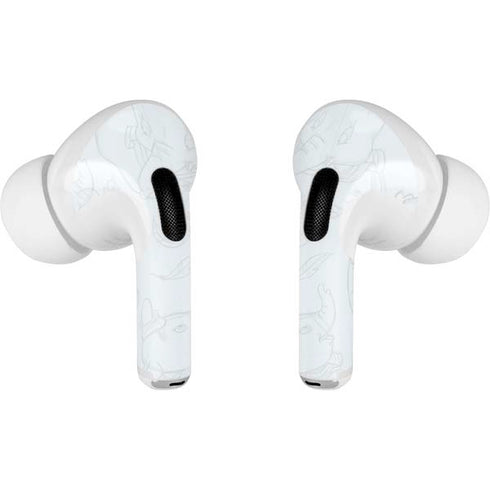 Disney Dumbo Classic sketched portrait AirPods Pro 2nd Gen Skin