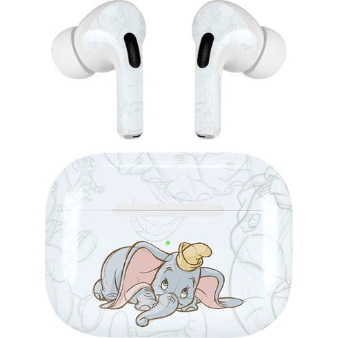 Disney Dumbo Classic sketched portrait AirPods Pro 2nd Gen Skin