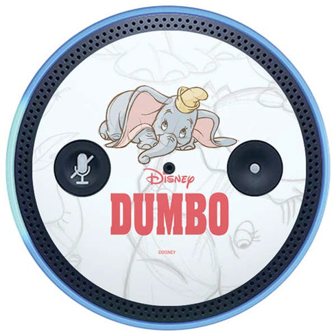 Disney Dumbo Classic sketched portrait Amazon Echo Skin