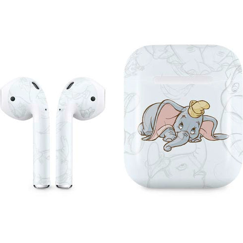 Disney Dumbo Classic sketched portrait Apple AirPods 2 Skin
