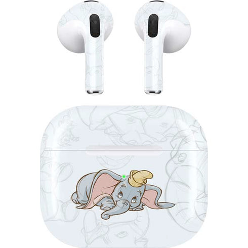 Disney Dumbo Classic sketched portrait Apple AirPods (3rd Gen 2021) Skin