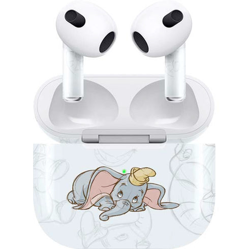 Disney Dumbo Classic sketched portrait Apple AirPods (3rd Gen 2021) Skin