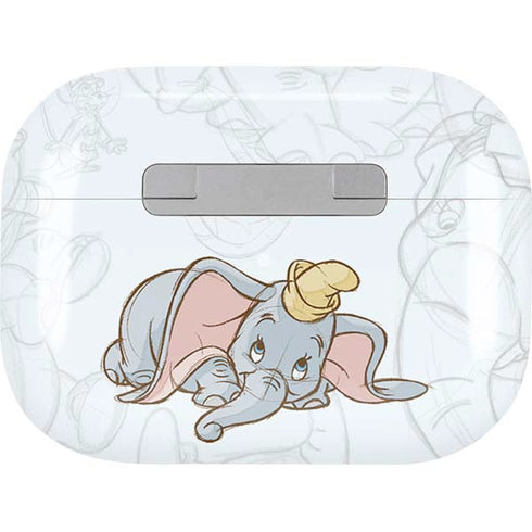 Disney Dumbo Classic sketched portrait Apple AirPods Pro Skin