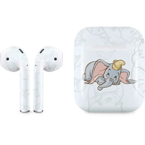 Disney Dumbo Classic sketched portrait Apple AirPods Skin