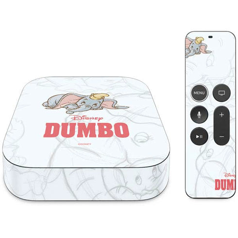 Disney Dumbo Classic sketched portrait Apple TV Skin