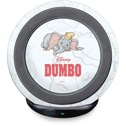 Disney Dumbo Classic sketched portrait Fast Charge Wireless Charging Stand Skin