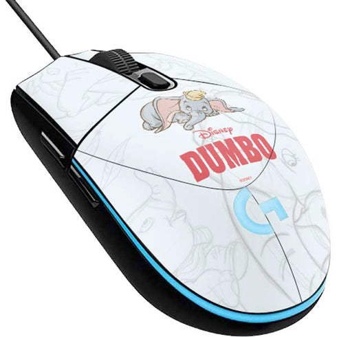 Disney Dumbo Classic sketched portrait G203 Prodigy RGB Wired Gaming Mouse Skin