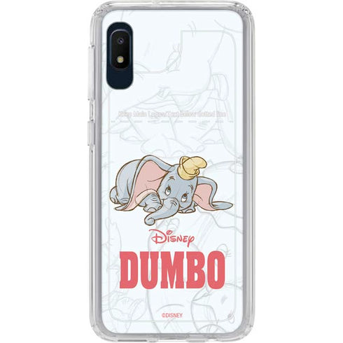 Disney Dumbo Classic sketched portrait Galaxy A10e Clear Case