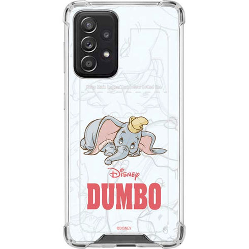 Disney Dumbo Classic sketched portrait Galaxy A52 5G Clear Case