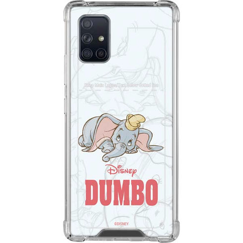 Disney Dumbo Classic sketched portrait Galaxy A71 5G Clear Case