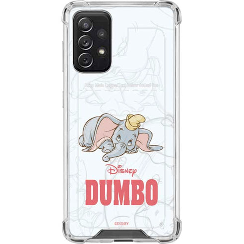 Disney Dumbo Classic sketched portrait Galaxy A72 5G Clear Case