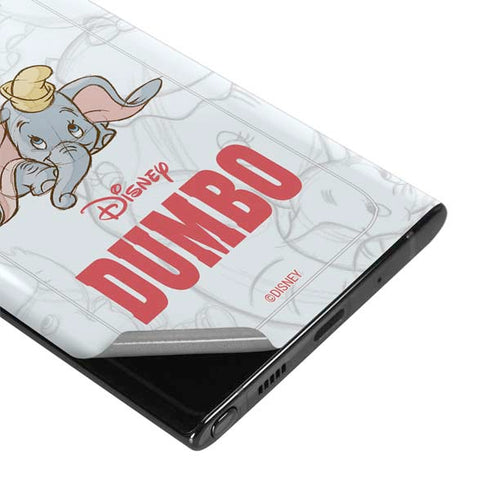 Disney Dumbo Classic sketched portrait Galaxy Note 10 Plus Skin