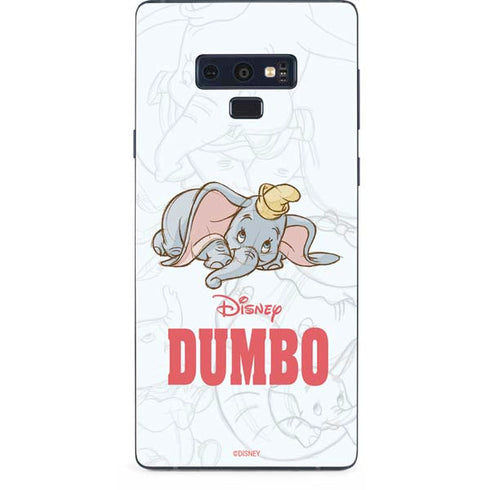 Disney Dumbo Classic sketched portrait Galaxy Note 9 Skin