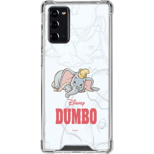 Disney Dumbo Classic sketched portrait Galaxy Note20 5G Clear Case