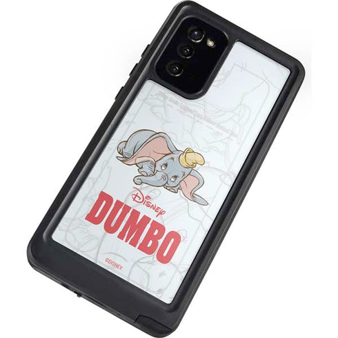 Disney Dumbo Classic sketched portrait Galaxy Note20 5G Waterproof Case