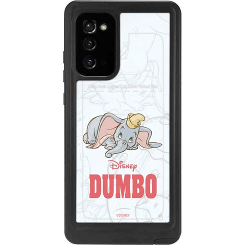 Disney Dumbo Classic sketched portrait Galaxy Note20 5G Waterproof Case