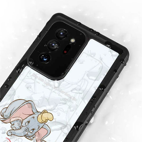 Disney Dumbo Classic sketched portrait Galaxy Note20 Ultra 5G Waterproof Case