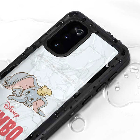 Disney Dumbo Classic sketched portrait Galaxy S20 Waterproof Case