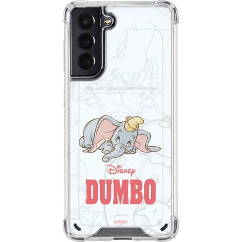Disney Dumbo Classic sketched portrait Galaxy S21 5G Clear Case
