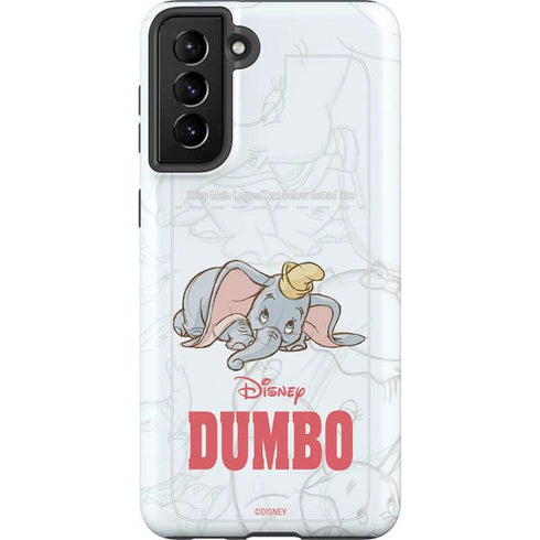 Disney Dumbo Classic sketched portrait Galaxy S21 FE Pro Case