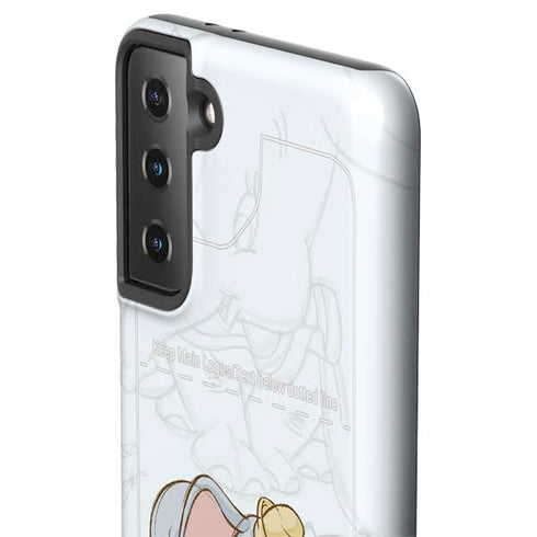 Disney Dumbo Classic sketched portrait Galaxy S21 FE Pro Case
