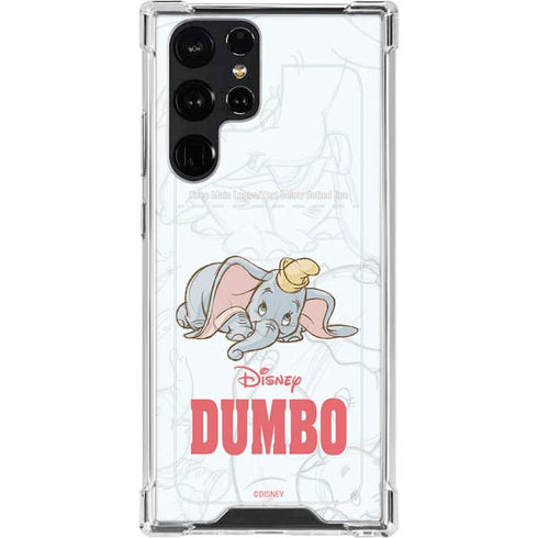 Disney Dumbo Classic sketched portrait Galaxy S22 Ultra Clear Case