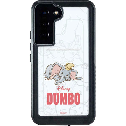 Disney Dumbo Classic sketched portrait Galaxy S23 Plus Waterproof Case