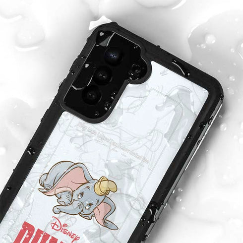 Disney Dumbo Classic sketched portrait Galaxy S23 Plus Waterproof Case