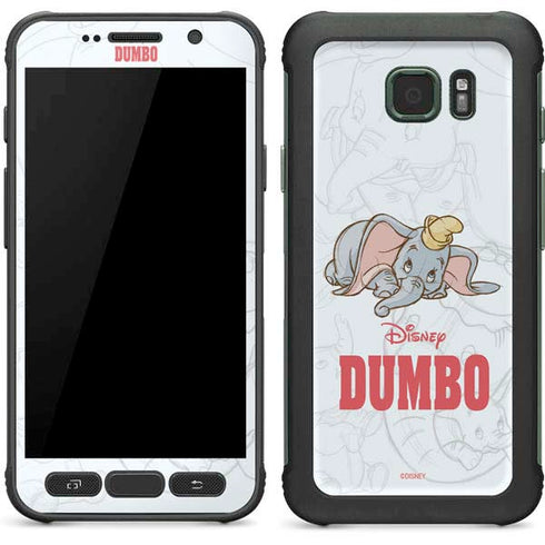 Disney Dumbo Classic sketched portrait Galaxy S7 Active Skin