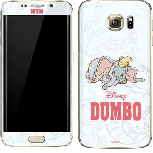 Disney Dumbo Classic sketched portrait Galaxy S7 Edge Skin