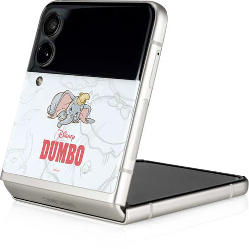 Disney Dumbo Classic sketched portrait Galaxy Z Flip4 5G Skin