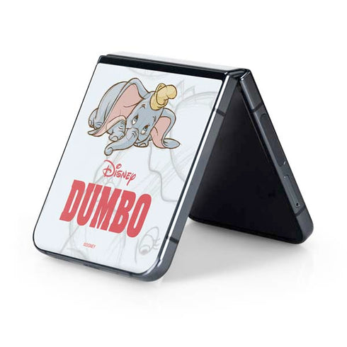 Disney Dumbo Classic sketched portrait Galaxy Z Flip5 5G Skin