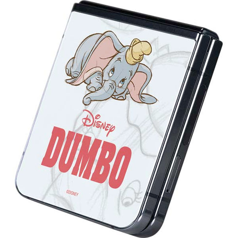 Disney Dumbo Classic sketched portrait Galaxy Z Flip5 5G Skin